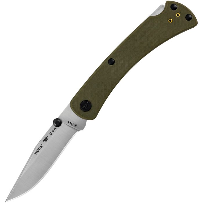 Buck 110 Slim Pro TRX Lockback Green