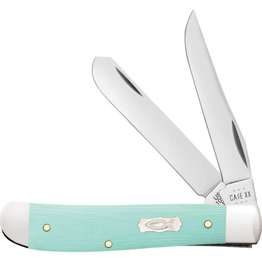 Case Cutlery Mini Trapper Seafoam G10