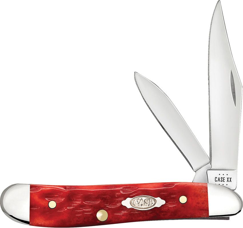 Case Cutlery Peanut Dark Red Bone CV