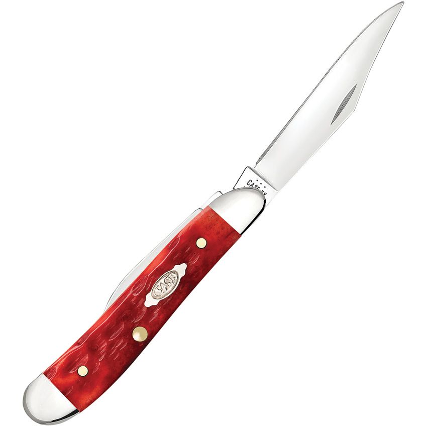 Case Cutlery Peanut Dark Red Bone CV