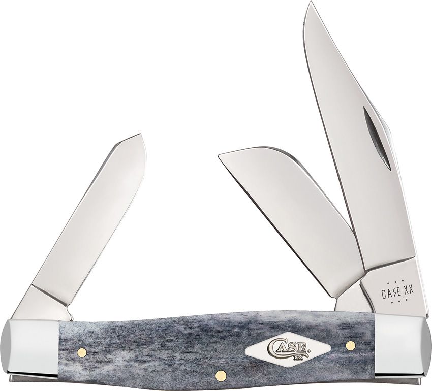 Case Cutlery Large Stockman Gray Bone