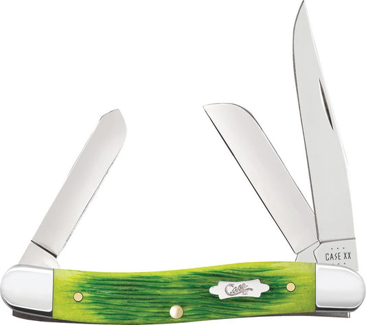 Case Cutlery Medium Stockman Lime Green