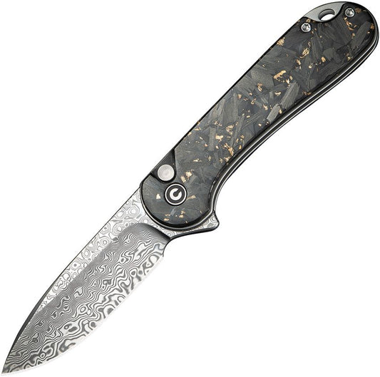 Civivi Elementum II Button Lock CF Damascus