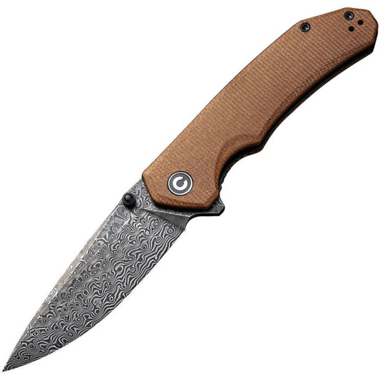 Civivi Brazen Linerlock Brown Damascus