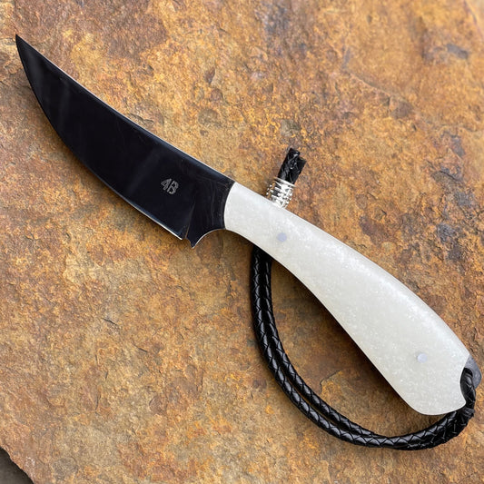 Skinner in 1095 w/ White Pearl Resin