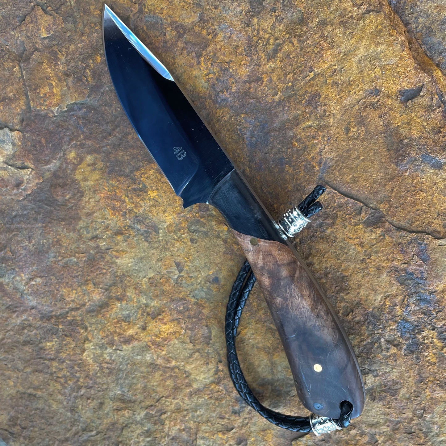 Hunter in 1095 w/ Oak Burl & Resin