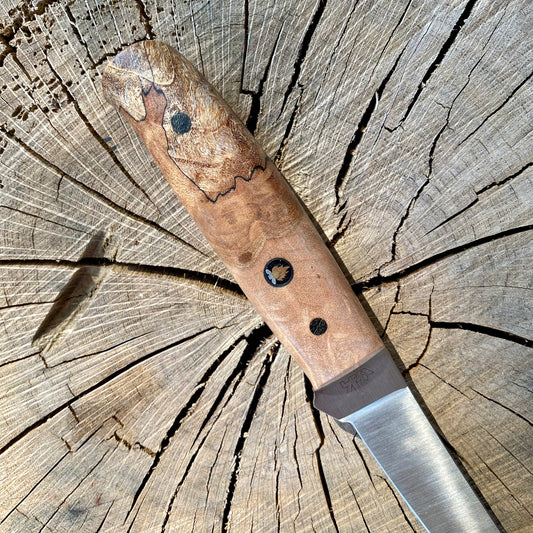 Buffalo Boning/Filet in Spalted Maple Burl