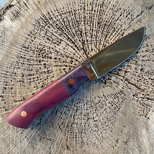 Drop Hunter/EDC in 125Cr1 w/ Maple Burl