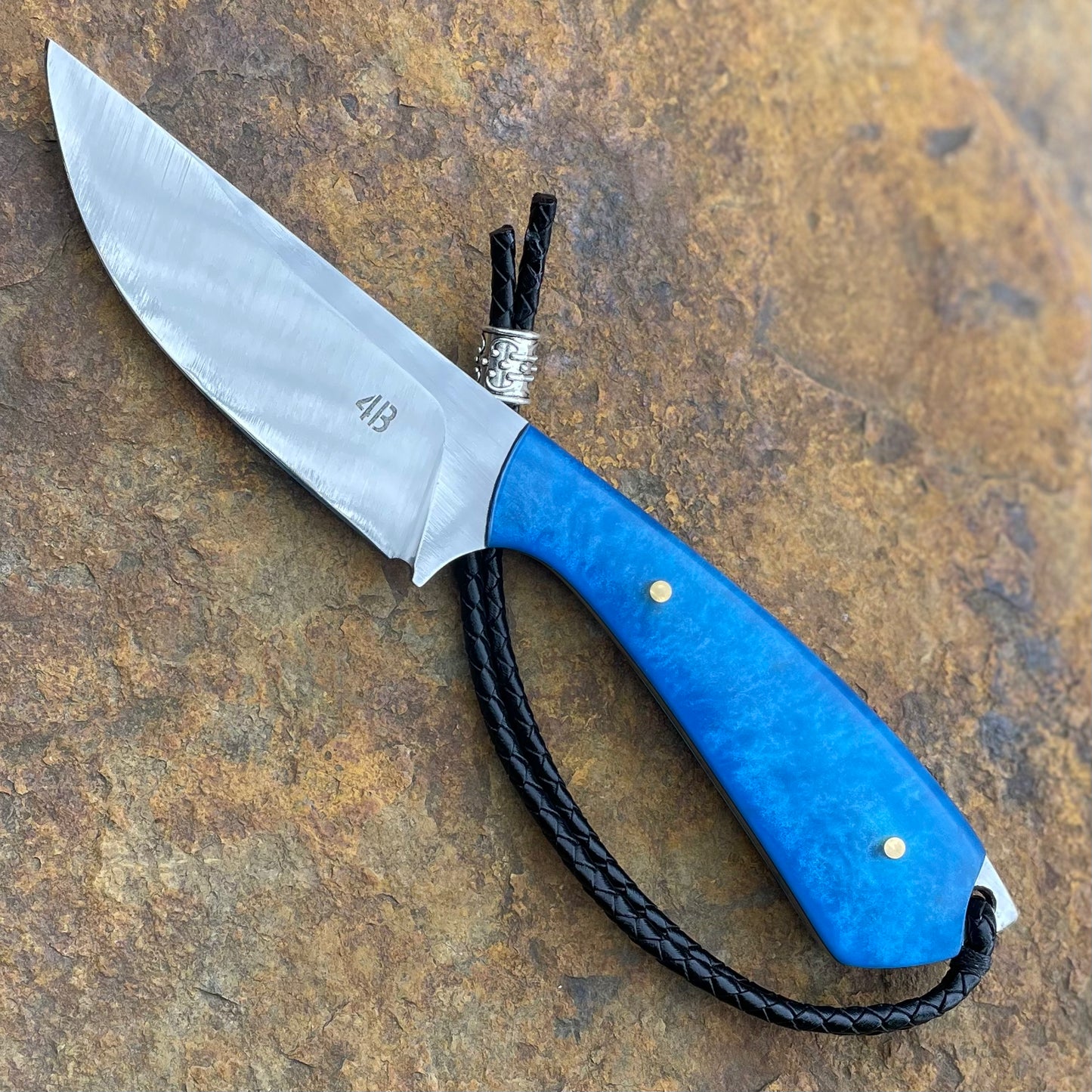 Hunter in 1084 w/ Blue Pearl Resin