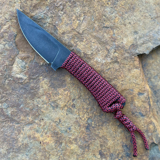 Bobcat in 80CrV2 w/ Red Survival Paracord