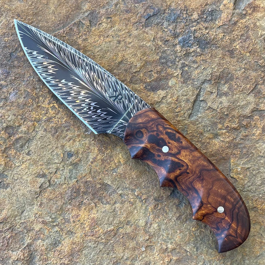 Damascus (Rooster Tail) w/ Desert Ironwood