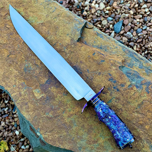 Nebulous Fighter in 5160 w/ Dyed Maple Burl