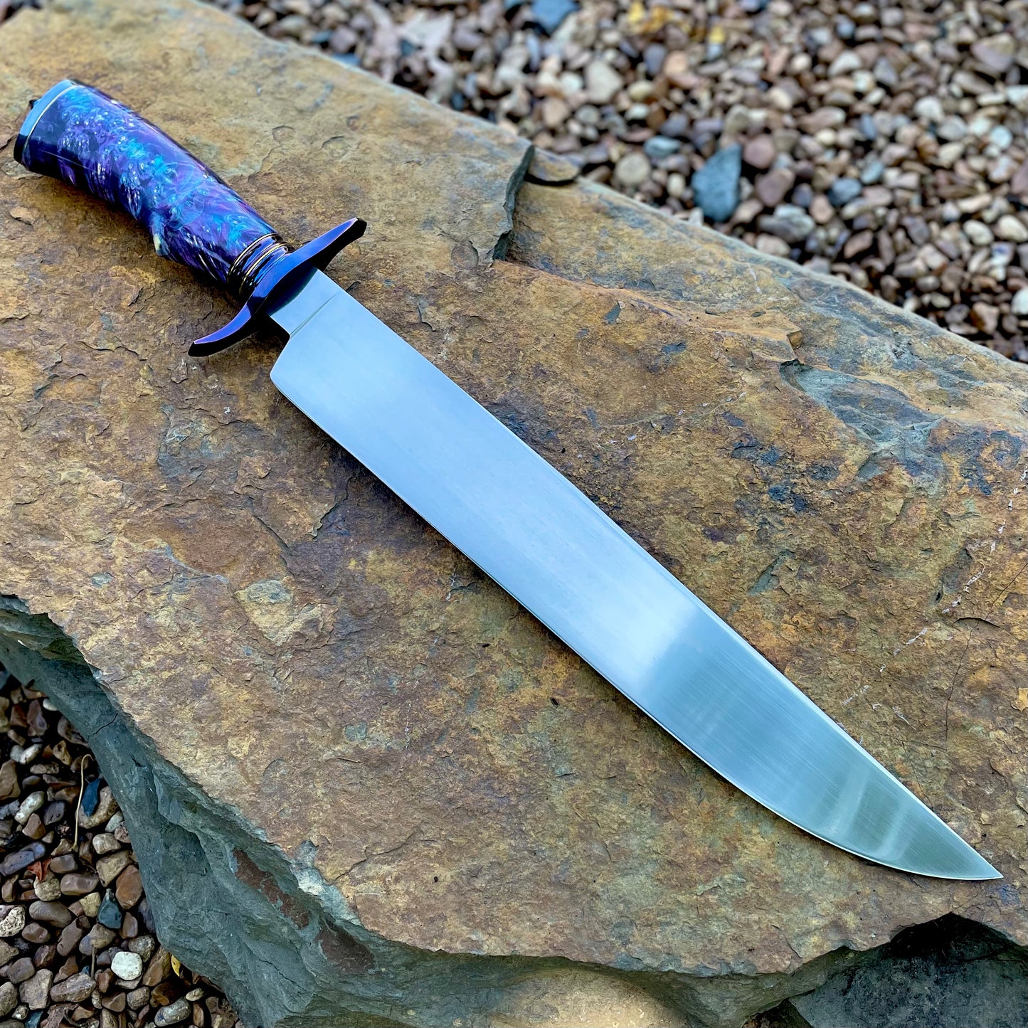 Nebulous Fighter in 5160 w/ Dyed Maple Burl