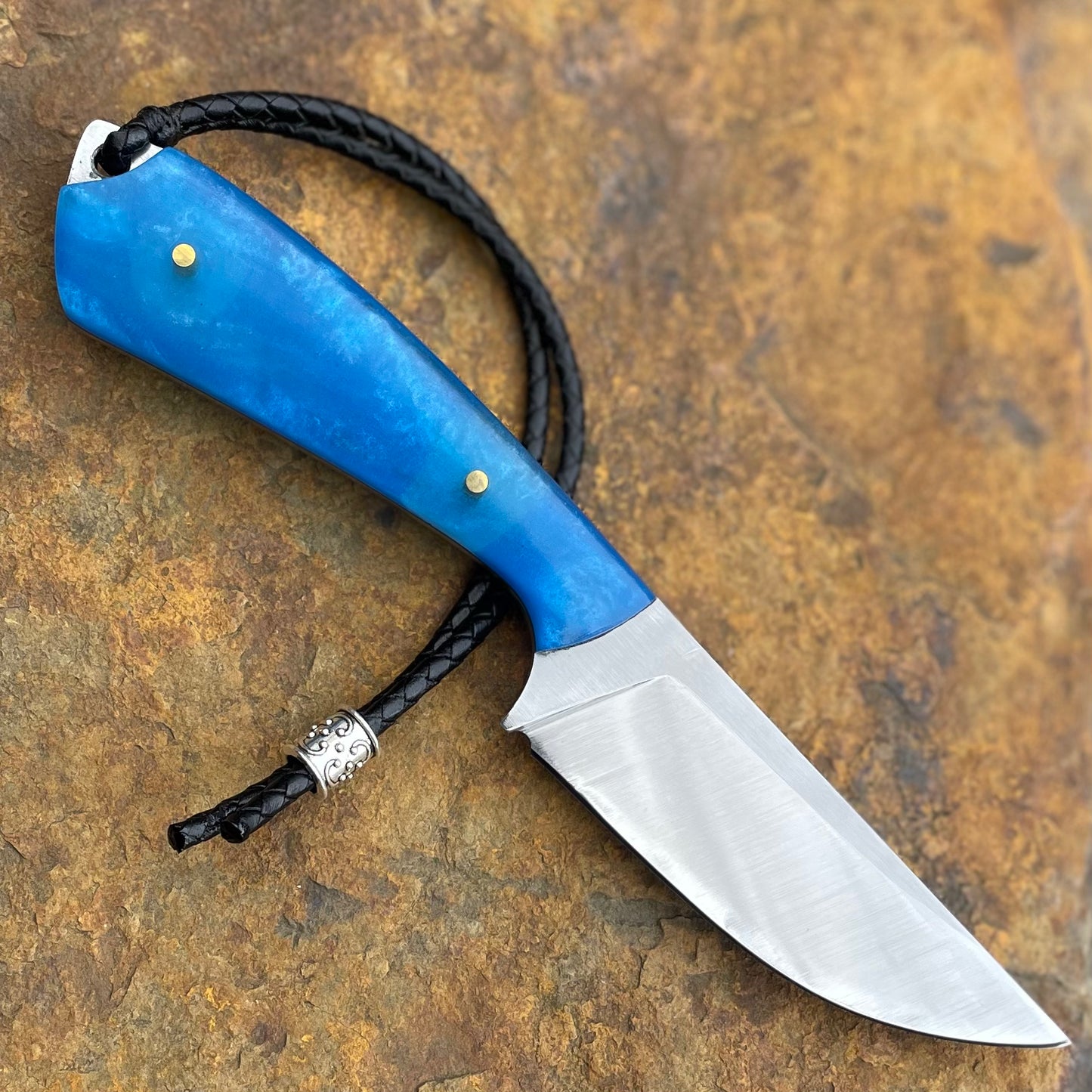 Hunter in 1084 w/ Blue Pearl Resin