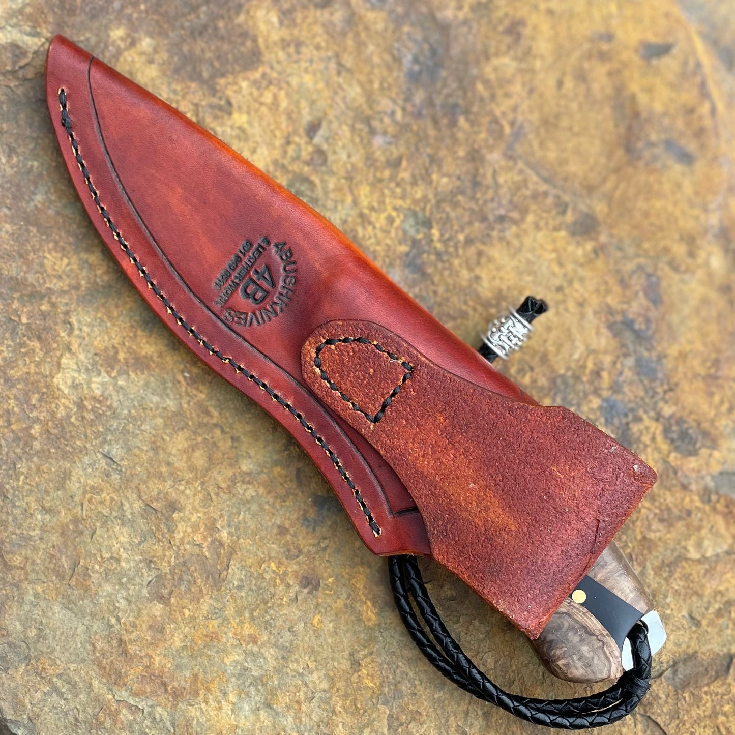 Clip Point Hunter in 1095 w/ Oak Burl & Resin