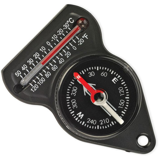 Mini Compass with Thermometer