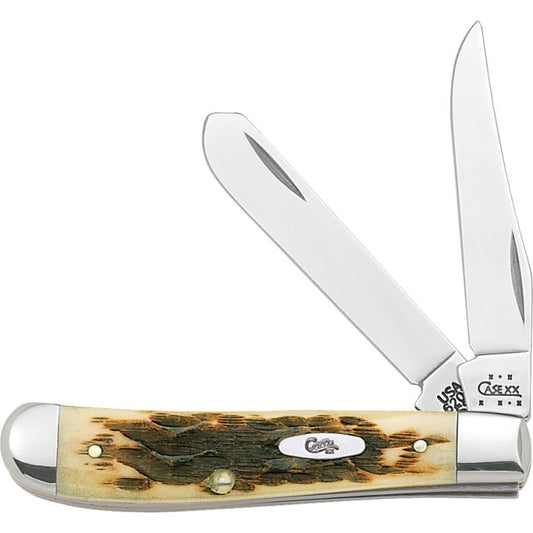 Case Cutlery Mini Trapper Amber Bone