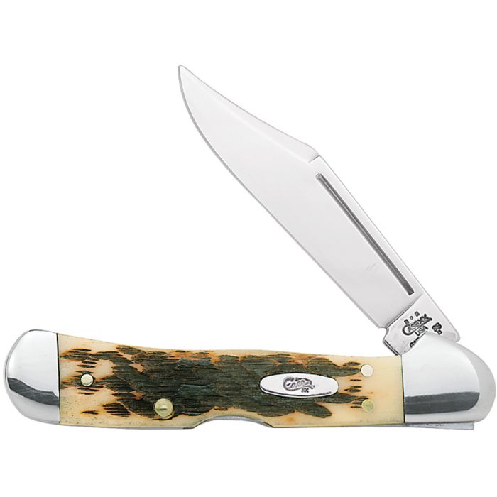 Case Cutlery Mini Copperlock Amber Bone