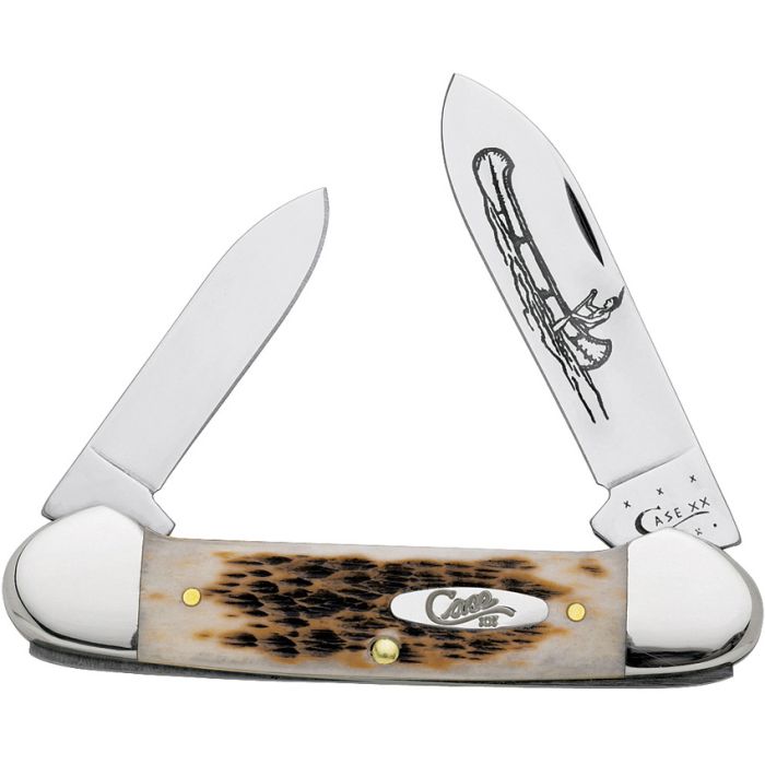 Case Cutlery Canoe Amber Bone CV