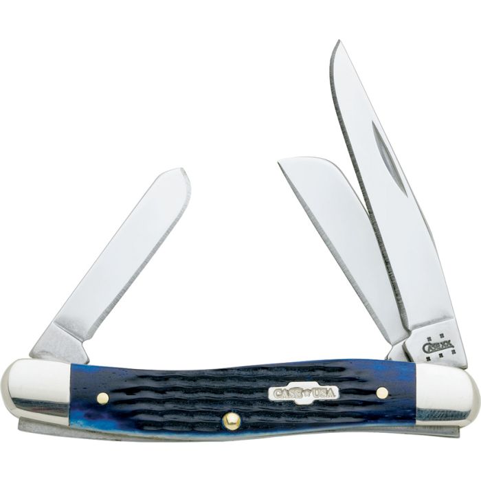 Case Cutlery Medium Stockman Blue Bone – Arkansas Knife Shop